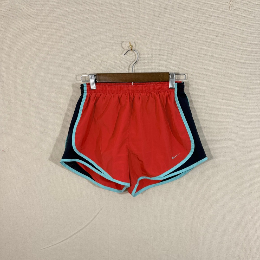 Nike Womens Dri-FIT Running Shorts Red Blue Small 329272-687